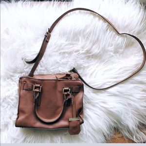 Brown Vegan Leather Handbag